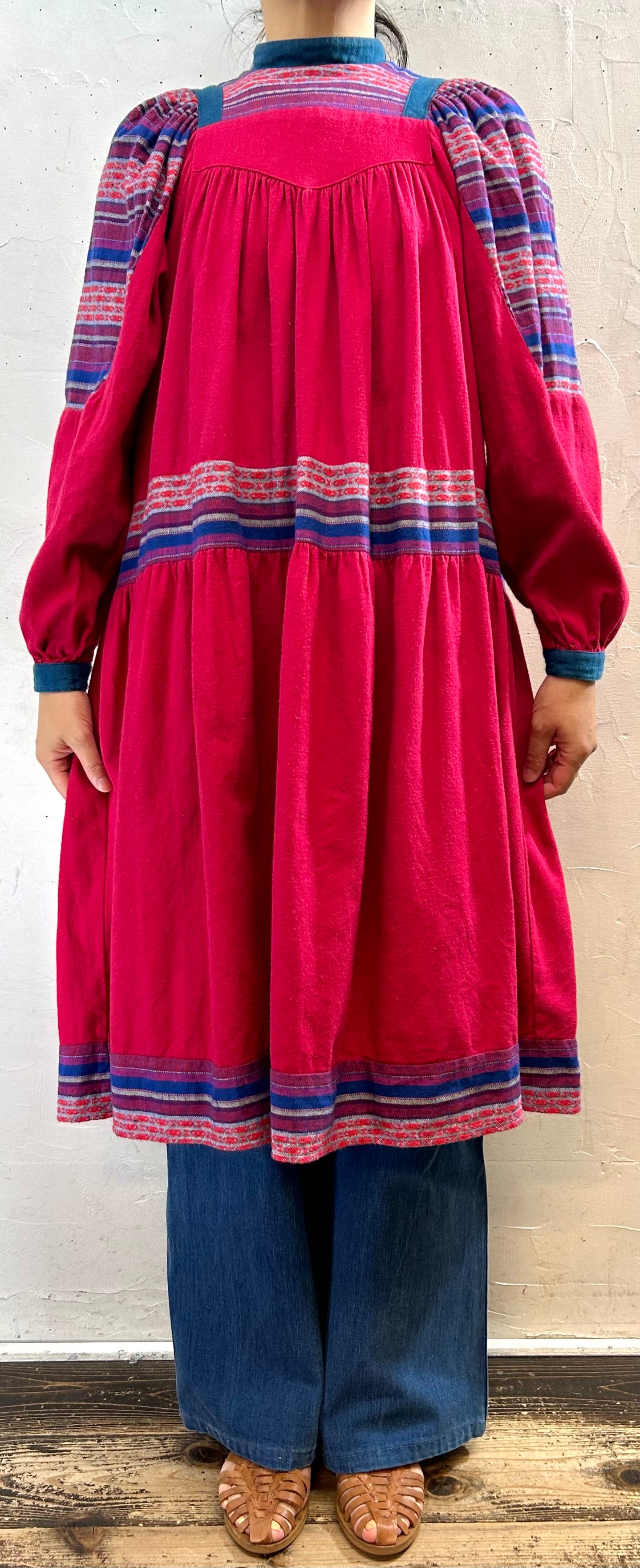 Vintage Dress MADE IN FRANCE 〜ANASTASIA〜 [I28364]