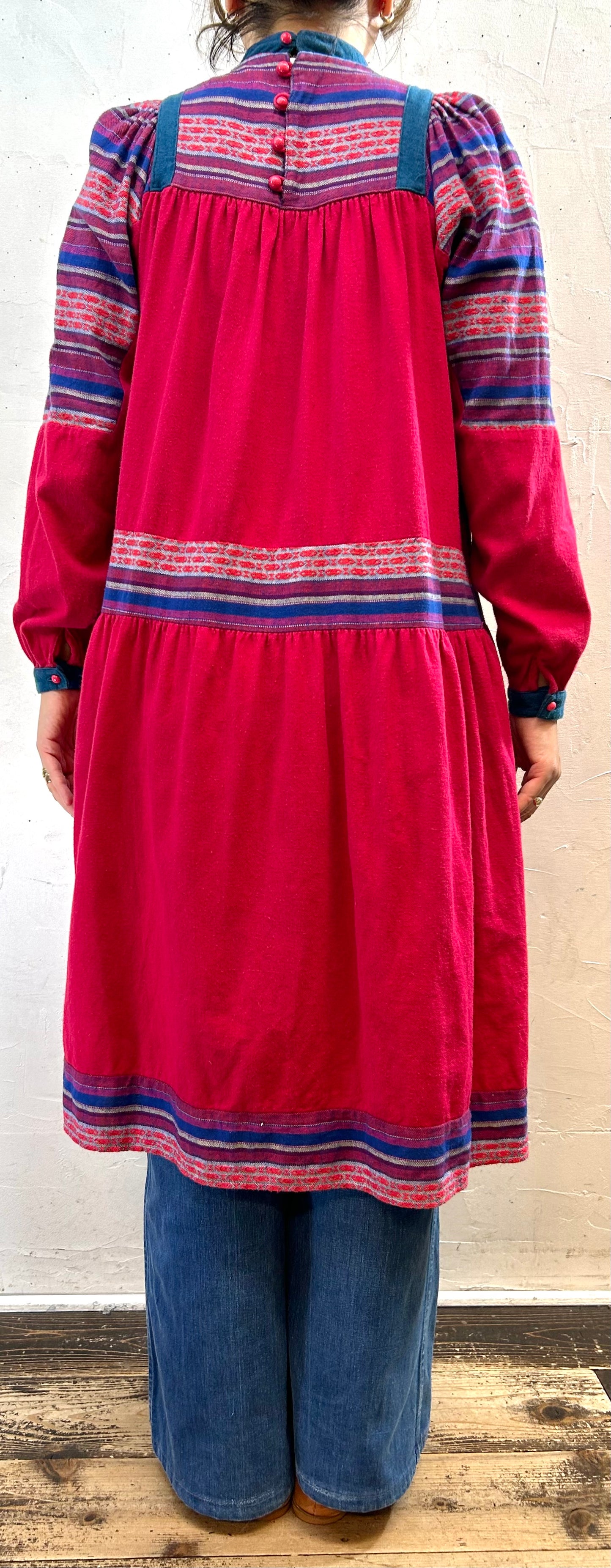 Vintage Dress MADE IN FRANCE 〜ANASTASIA〜 [I28364]