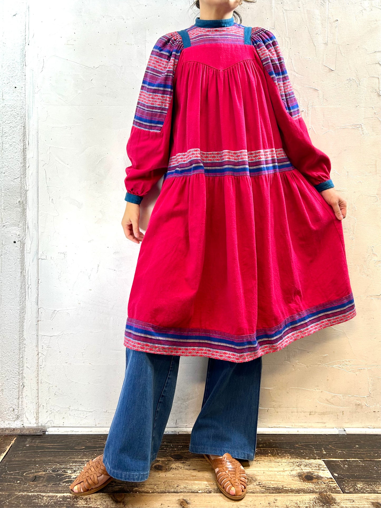 Vintage Dress MADE IN FRANCE 〜ANASTASIA〜 [I28364]