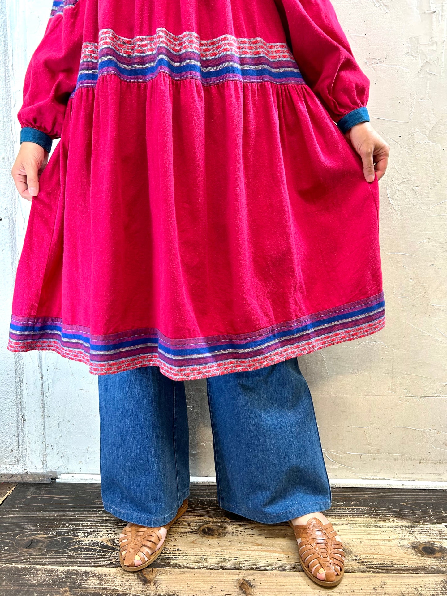 Vintage Dress MADE IN FRANCE 〜ANASTASIA〜 [I28364]