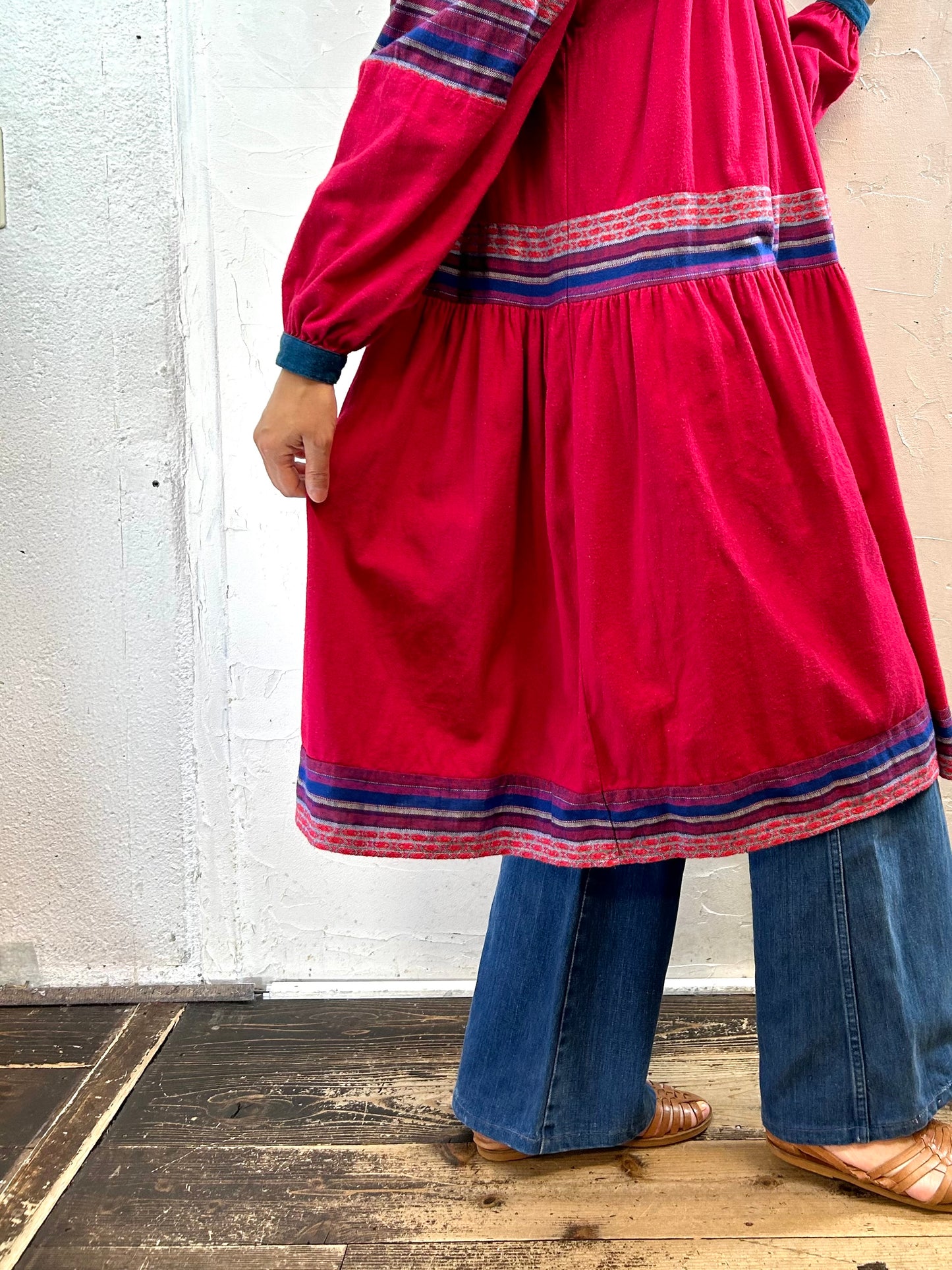 Vintage Dress MADE IN FRANCE 〜ANASTASIA〜 [I28364]