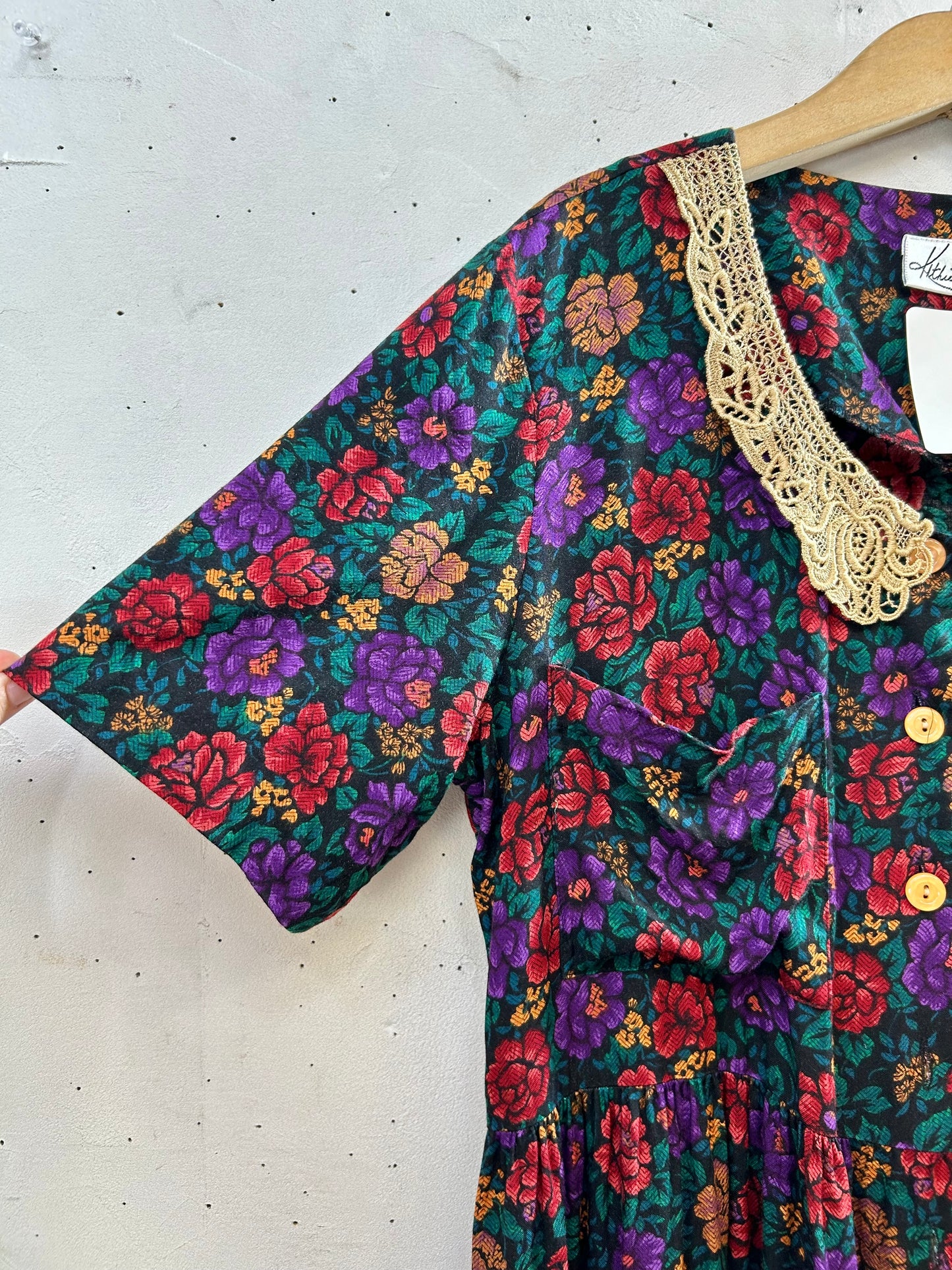 Vintage Rayon Dress [H28163]