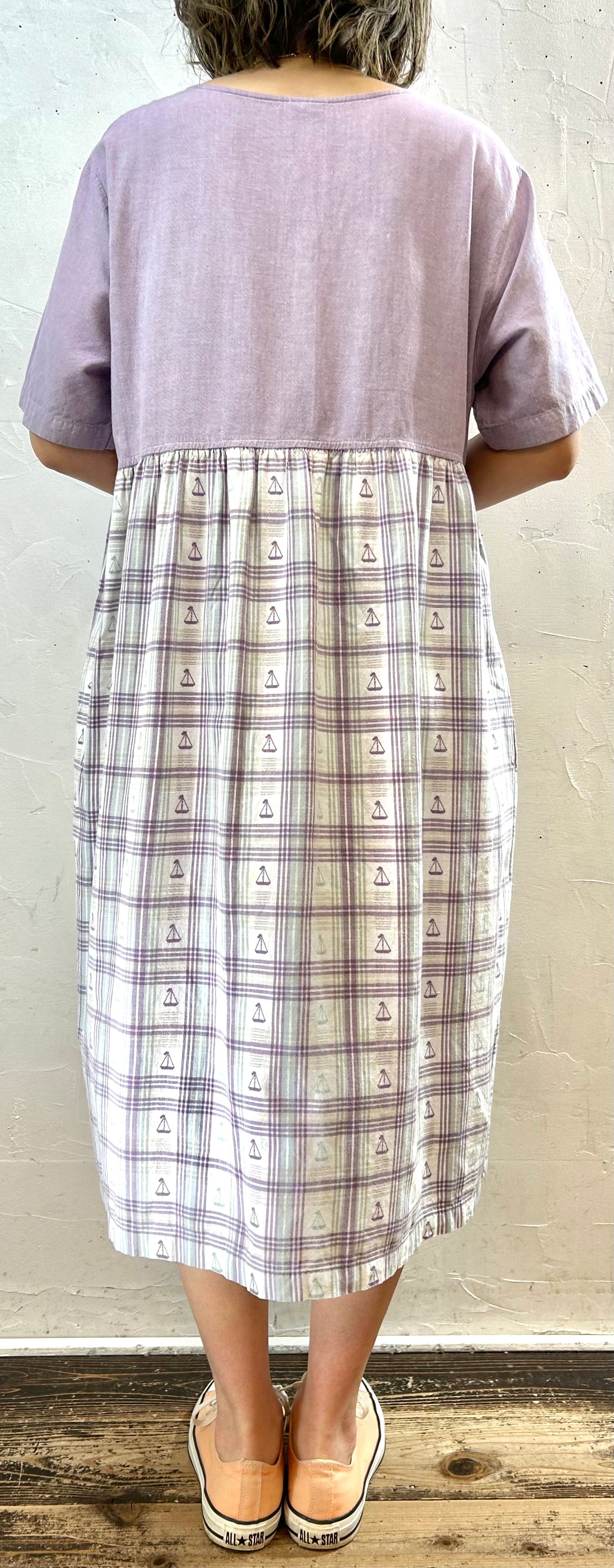 Vintage Indian Cotton Dress [F27687]