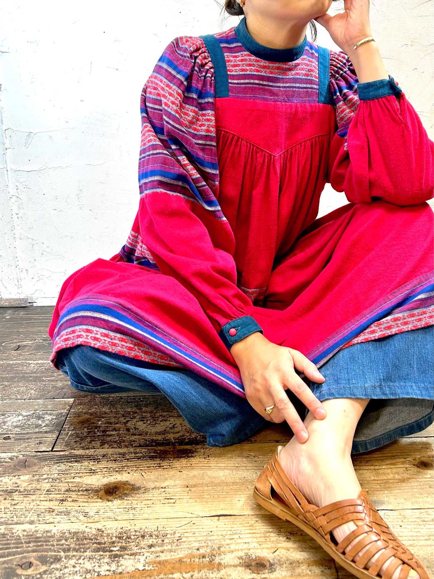 Vintage Dress MADE IN FRANCE 〜ANASTASIA〜 [I28364]