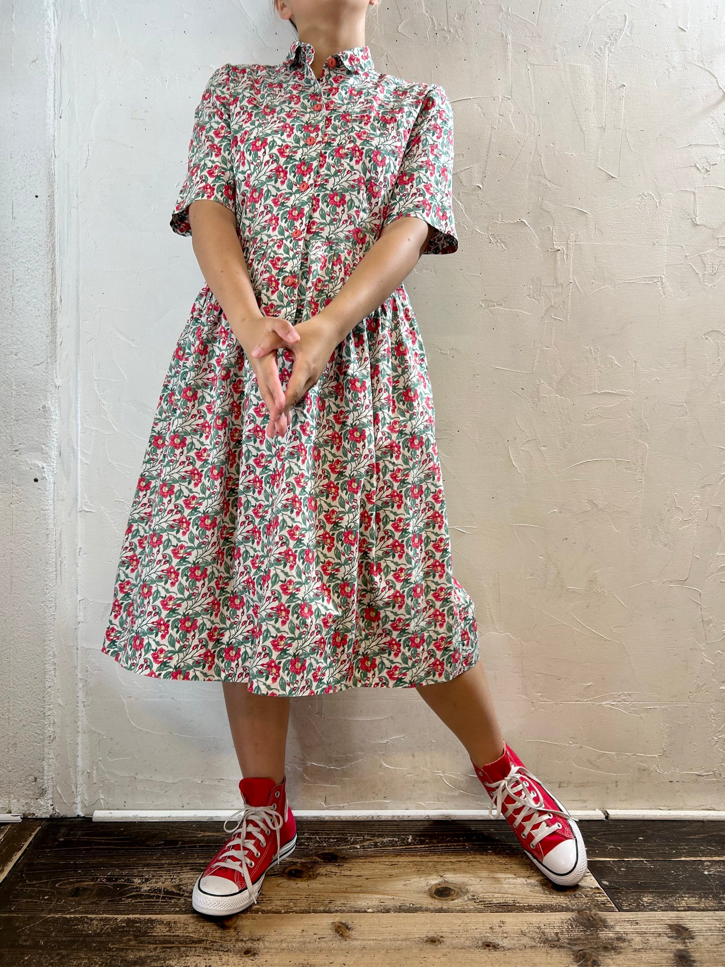 Vintage Flower Dress [G27843]