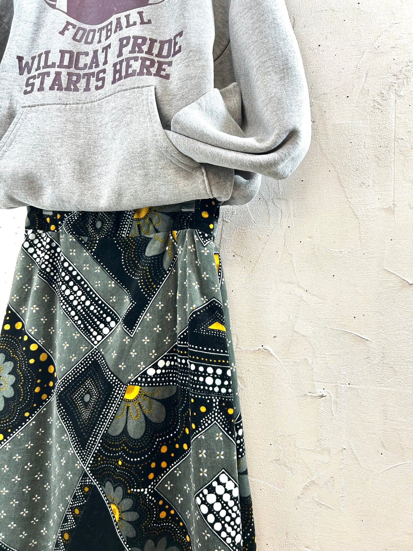 Vintage velours Skirt [J28791]