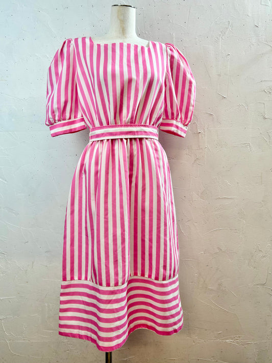 Vintage Stripe Dress MADE IN CALIFORNIA [D29904]