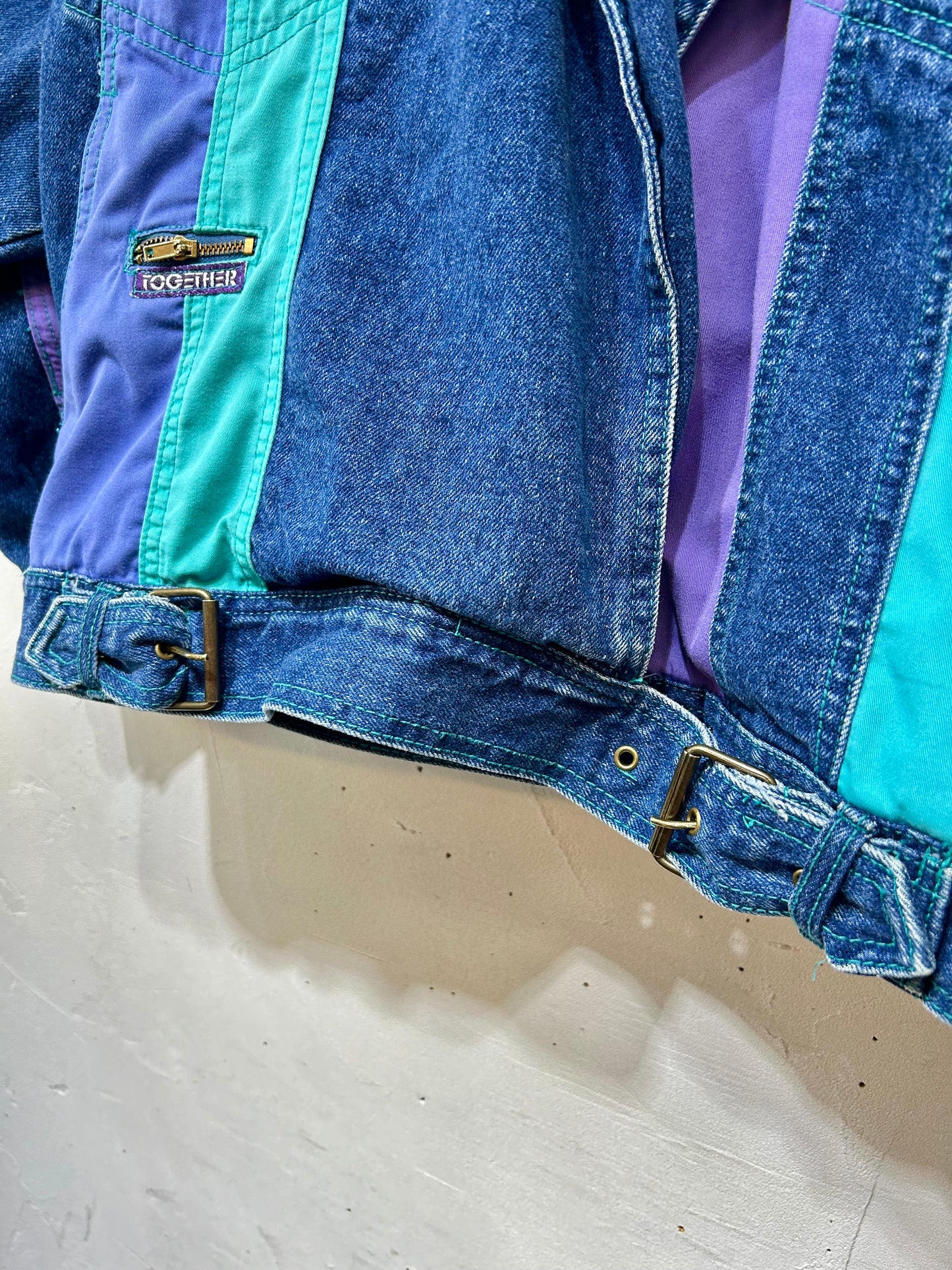 ’90s Vintage Denim Jacket 〜TOGETHER！〜 [A26079]