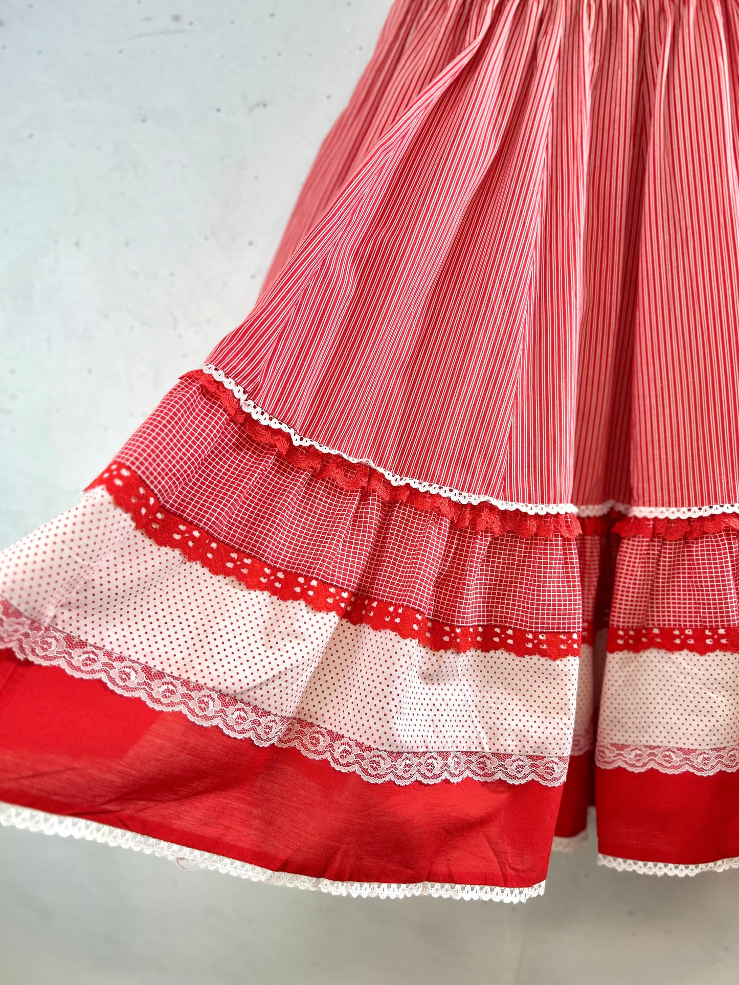 '70sVintage Tiered Skirt MADE IN USA [F30530]
