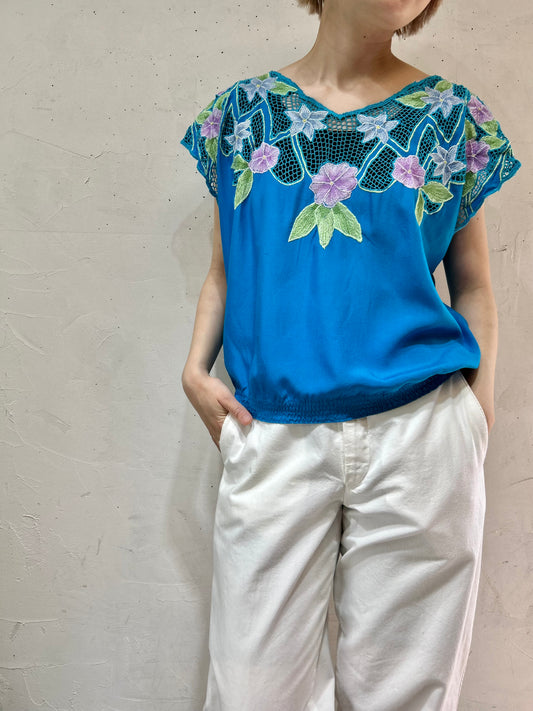 Vintage Rayon Blouse [D26815]