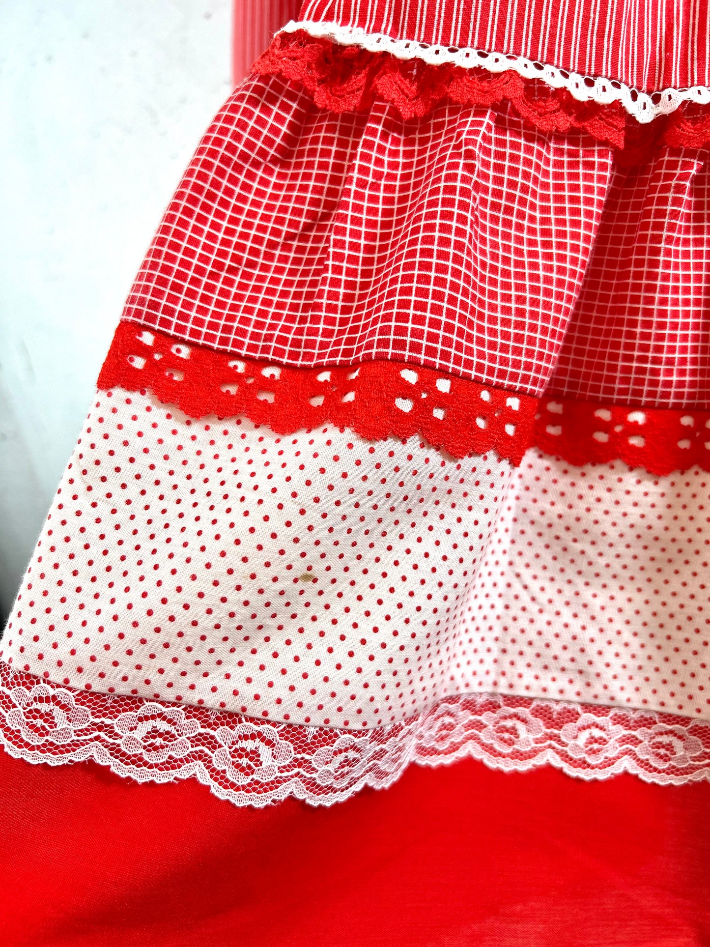 '70sVintage Tiered Skirt MADE IN USA [F30530]