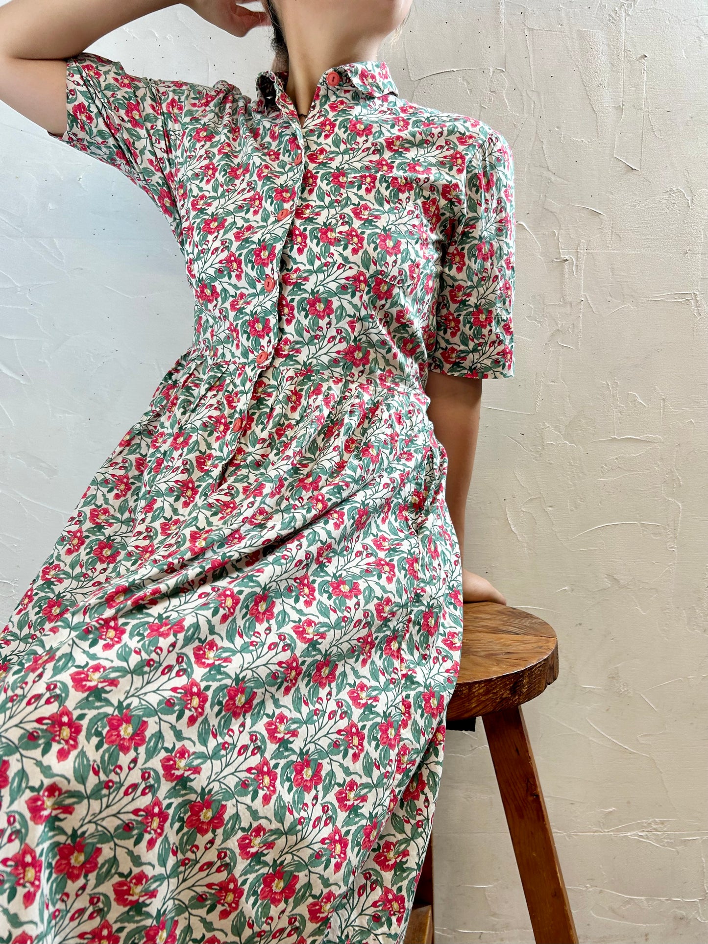 Vintage Flower Dress [G27843]