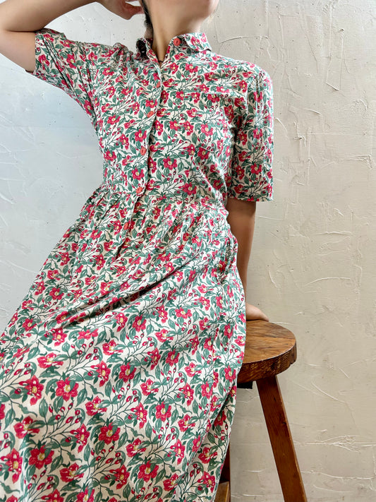 Vintage Flower Dress [G27843]