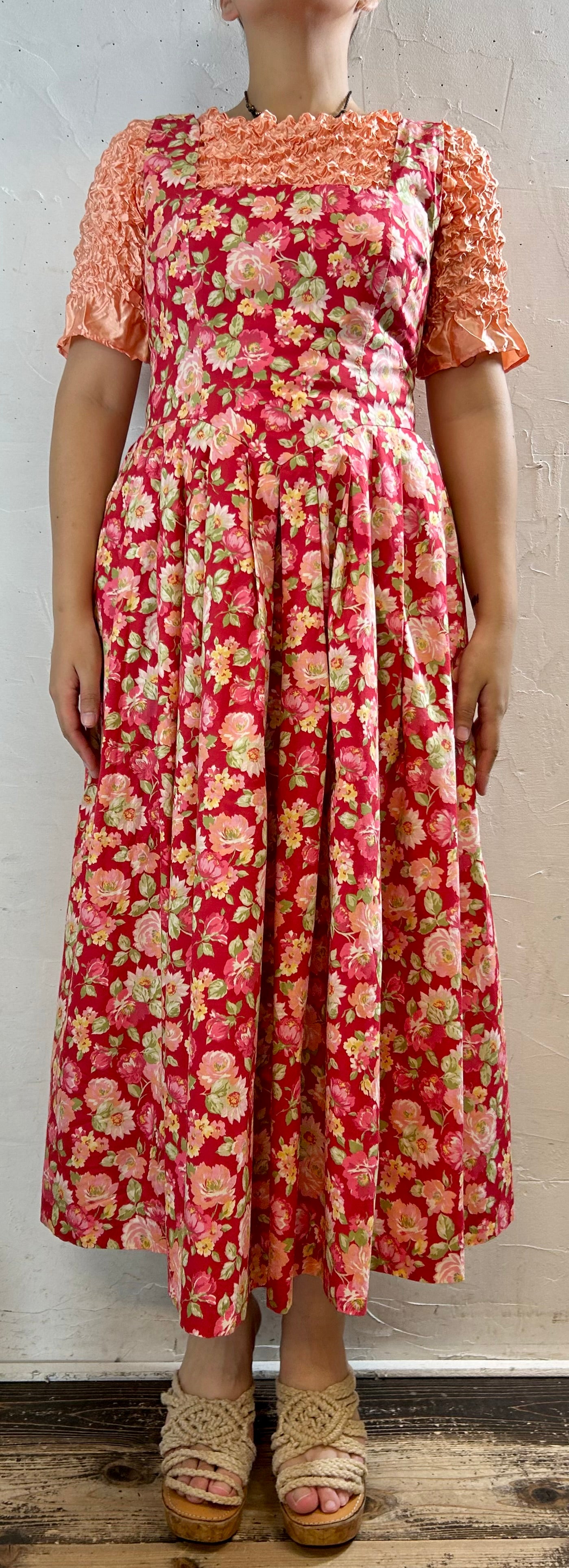 Vintage Flower Dress 〜Laura Ashley〜 [G27842]