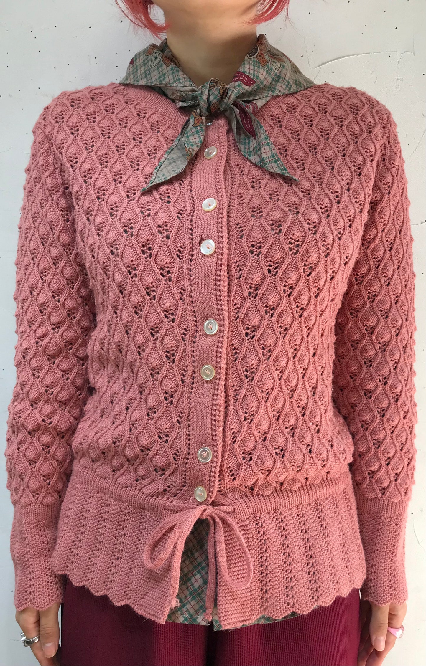 Vintage Knit Cardigan [I25078]