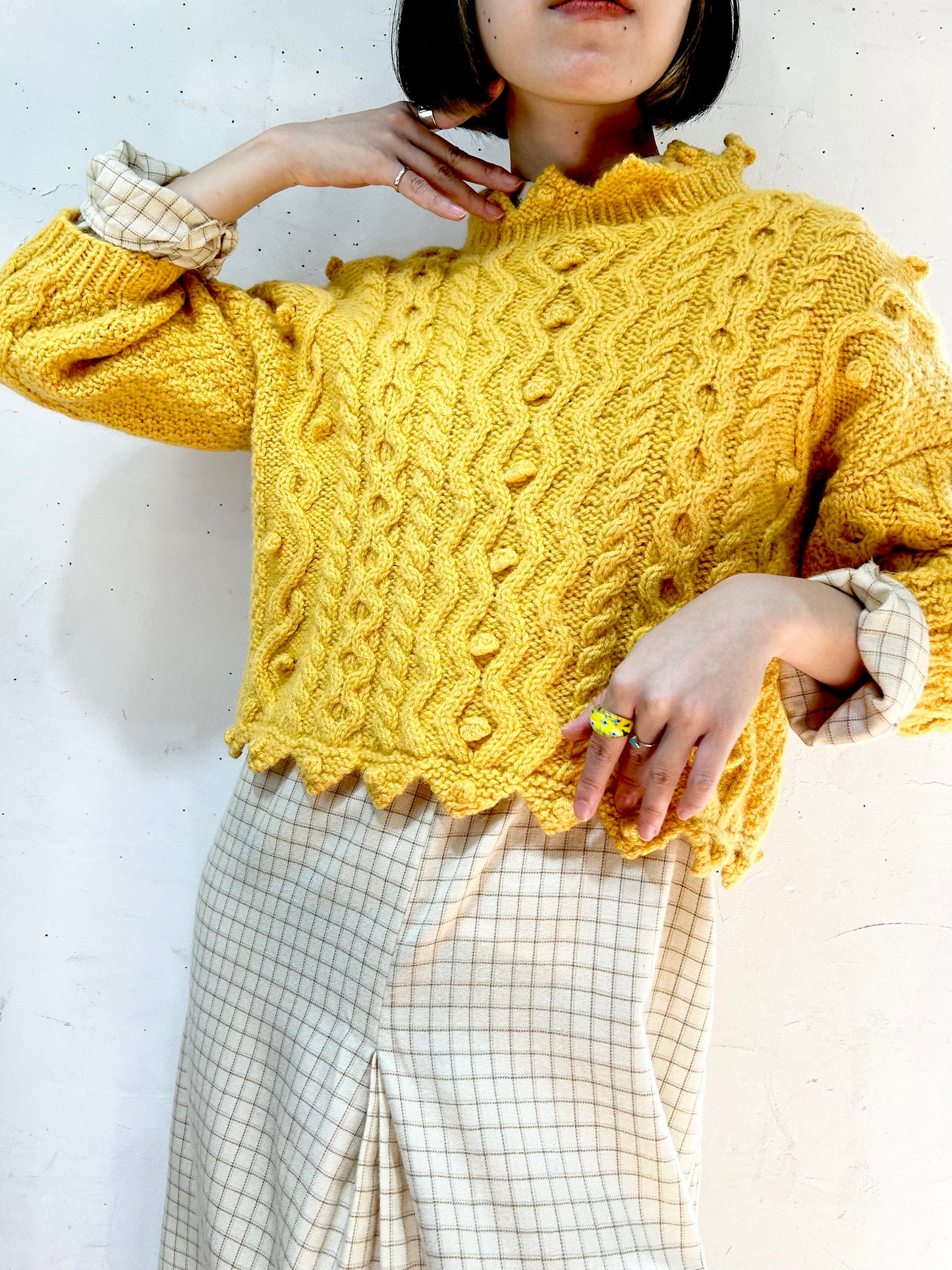 Vintage Irish Hand Knit Sweater [J25217]