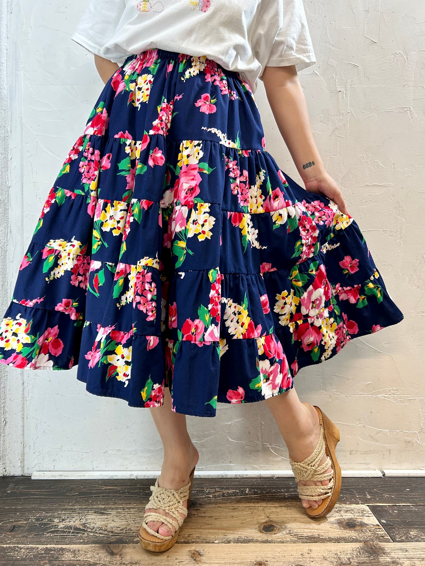 Vintage Tiered Skirt [G27986]