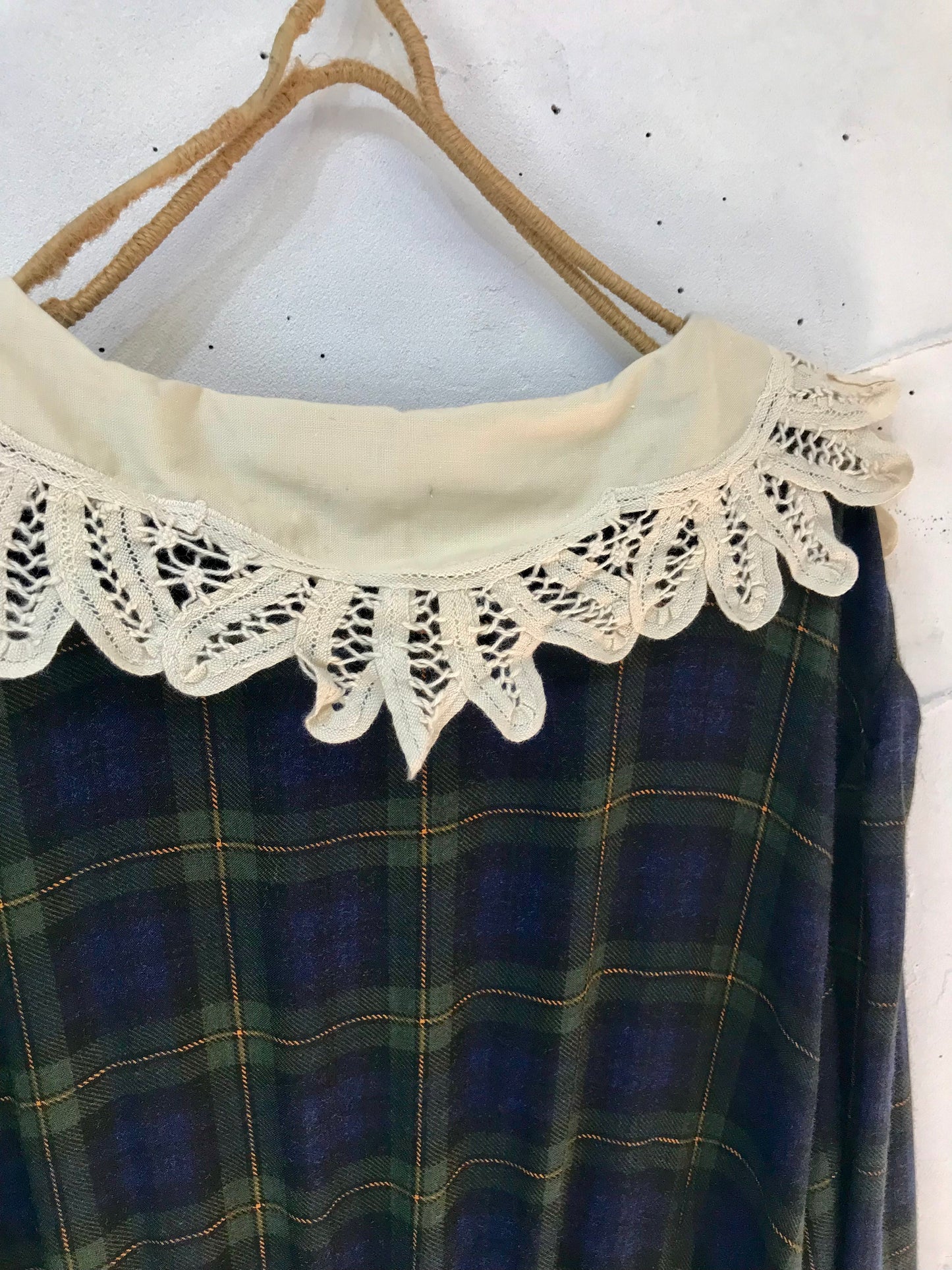 Vintage  Plaid Dress[H24874]