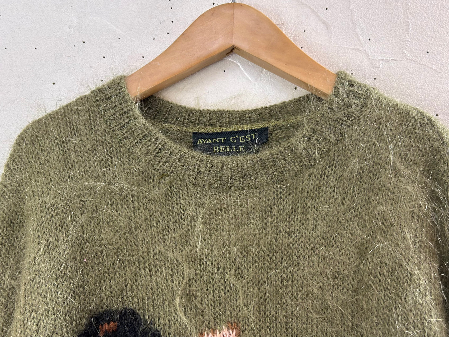 Vintage Mohair Hand Knit Sweater MADE IN ITALY [K28800]