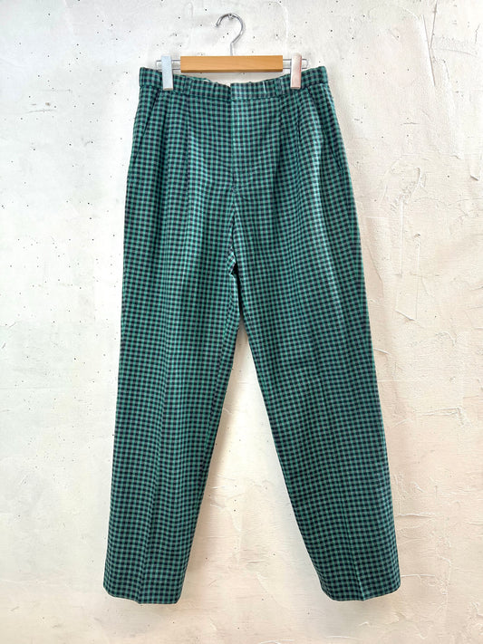 Vintage Plaid Pants  [C29673]