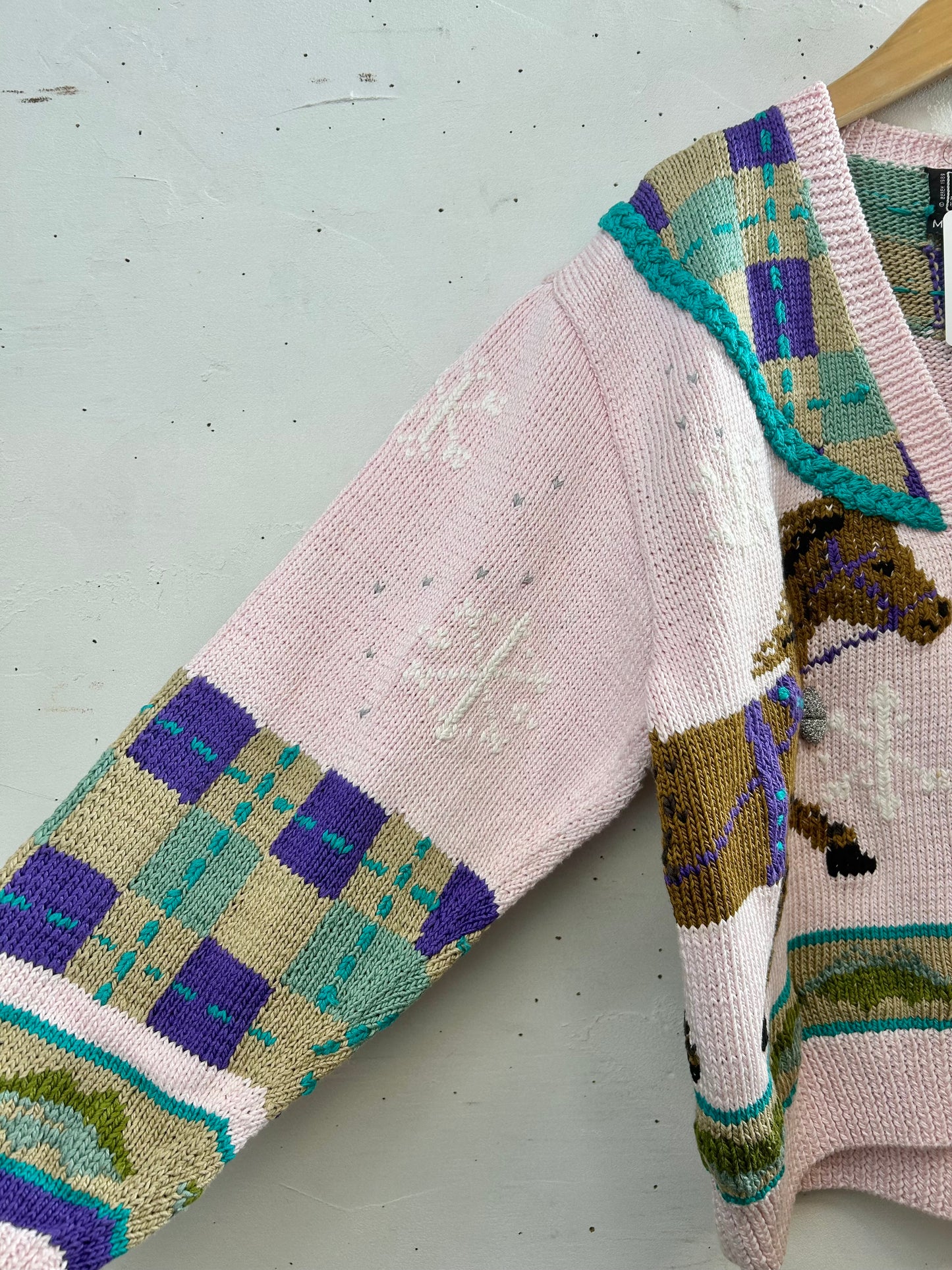 Vintage Cotton Hand Knit Cardigan 〜BEREK〜 [A29248]