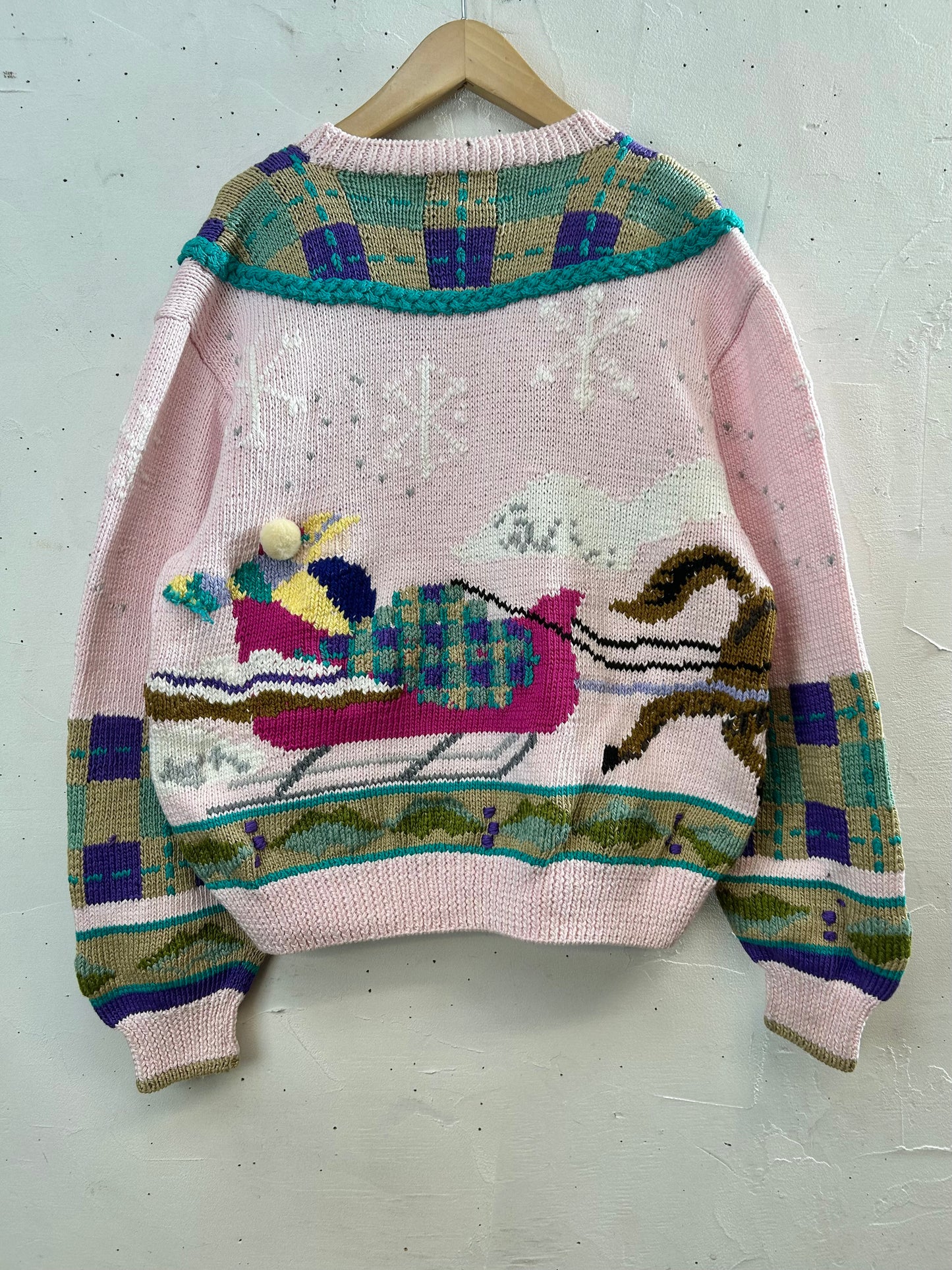 Vintage Cotton Hand Knit Cardigan 〜BEREK〜 [A29248]