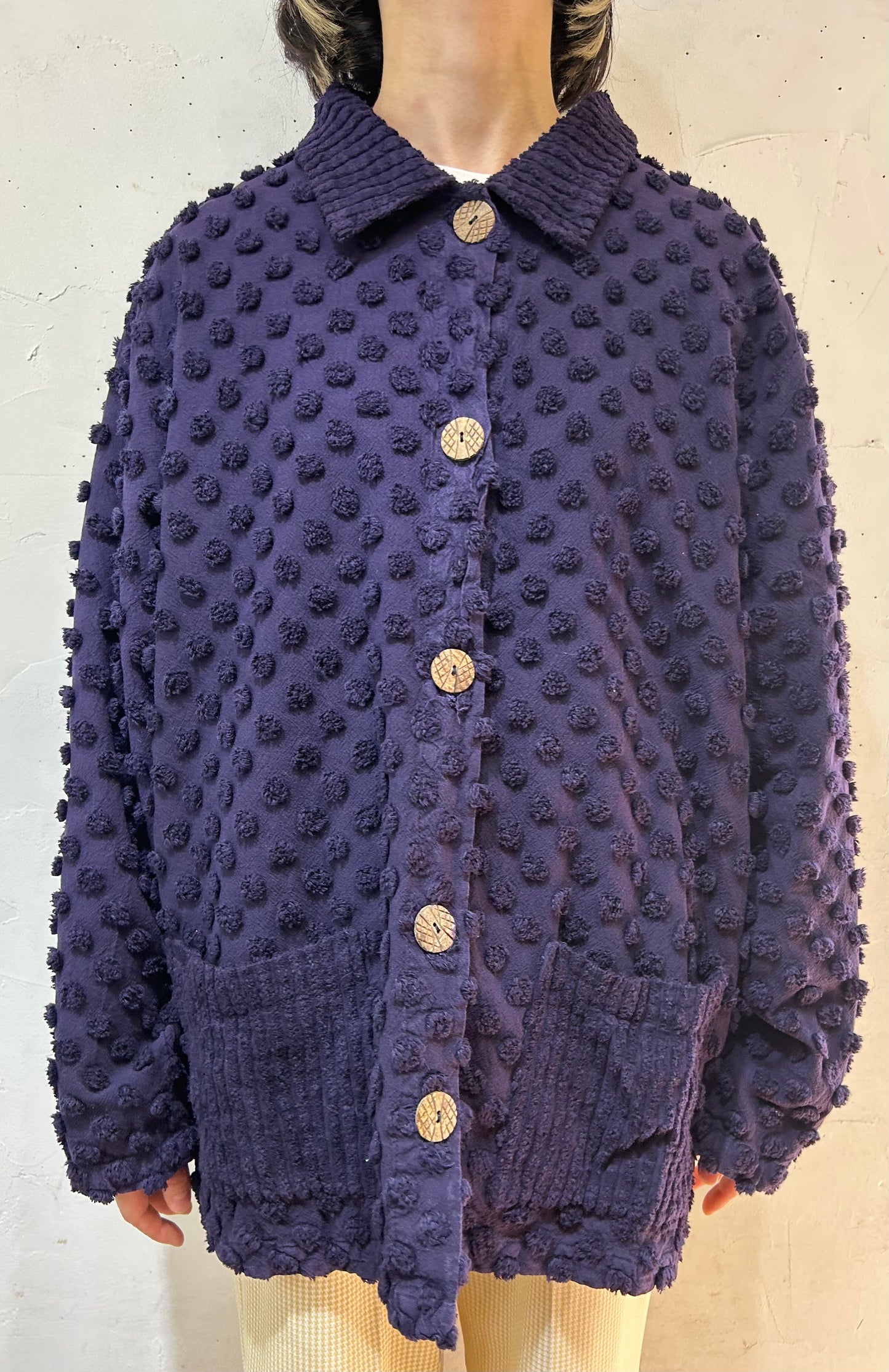 Vintage Chenille Weave Jacket MADE IN USA [H24812]