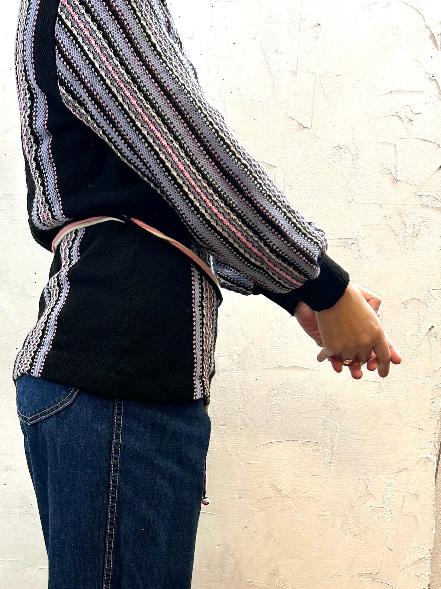 ’70s Vintage Stripe Knit Sweater [I28362]