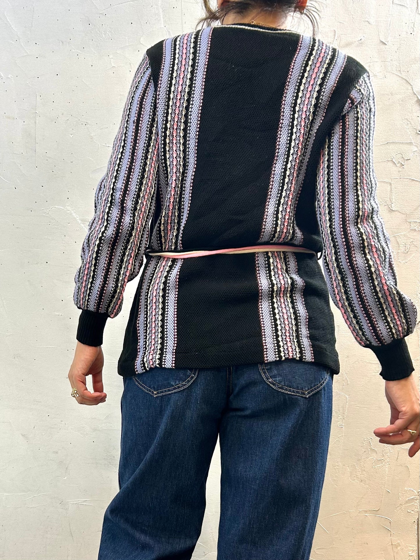 ’70s Vintage Stripe Knit Sweater [I28362]