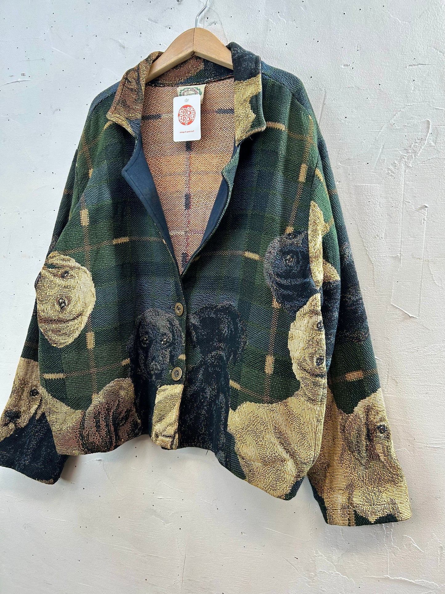 Vintage Rug Jacket MADE IN USA 〜SUGAR STREET WEAVERS〜 [A29250]