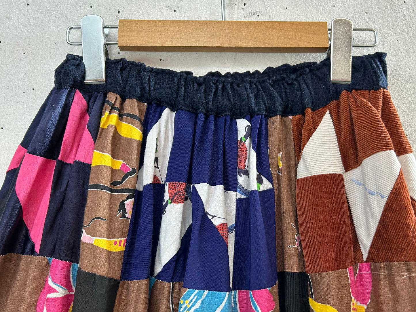 ’70s Vintage Patchwork Skirt 〜Made Specially〜  [A29249]