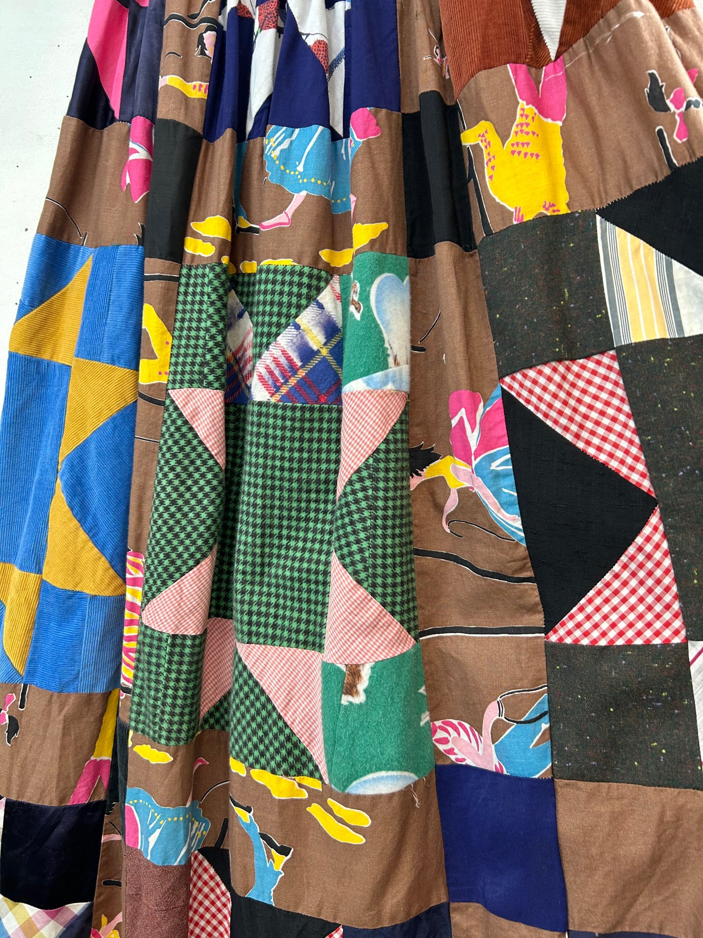 ’70s Vintage Patchwork Skirt 〜Made Specially〜  [A29249]