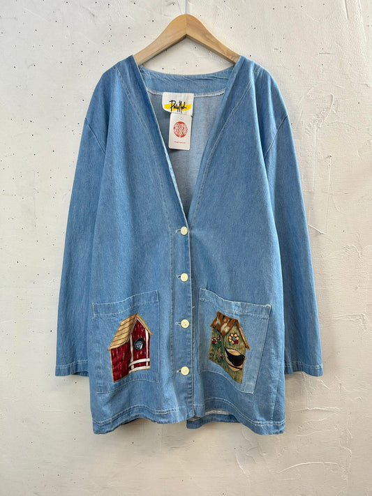 Vintage Denim Jacket MADE IN USA [D29909]