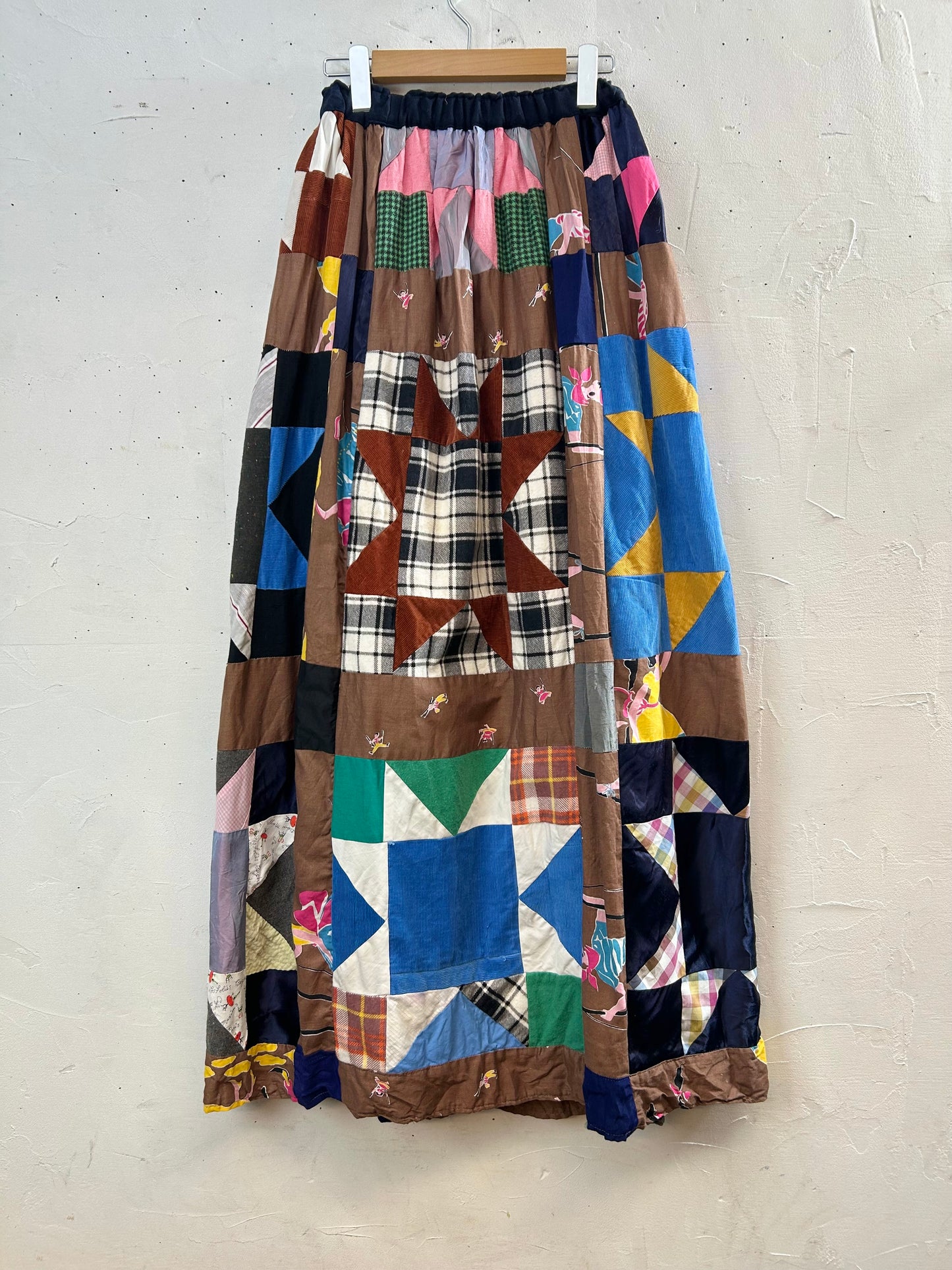 ’70s Vintage Patchwork Skirt 〜Made Specially〜  [A29249]