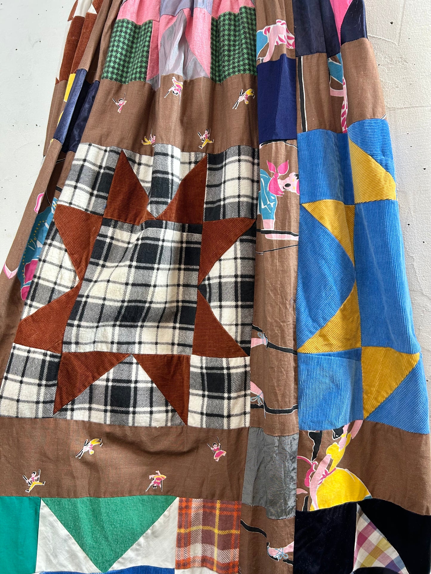 ’70s Vintage Patchwork Skirt 〜Made Specially〜  [A29249]