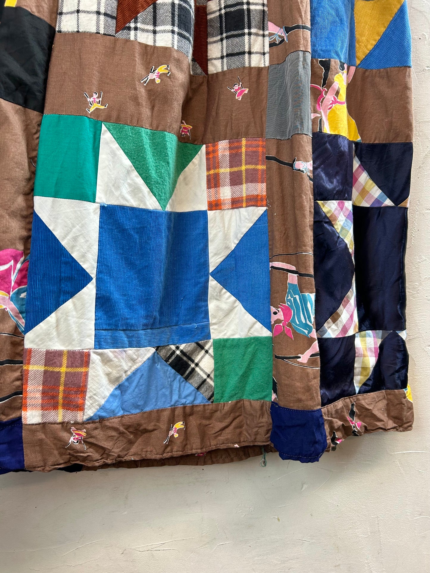 ’70s Vintage Patchwork Skirt 〜Made Specially〜  [A29249]