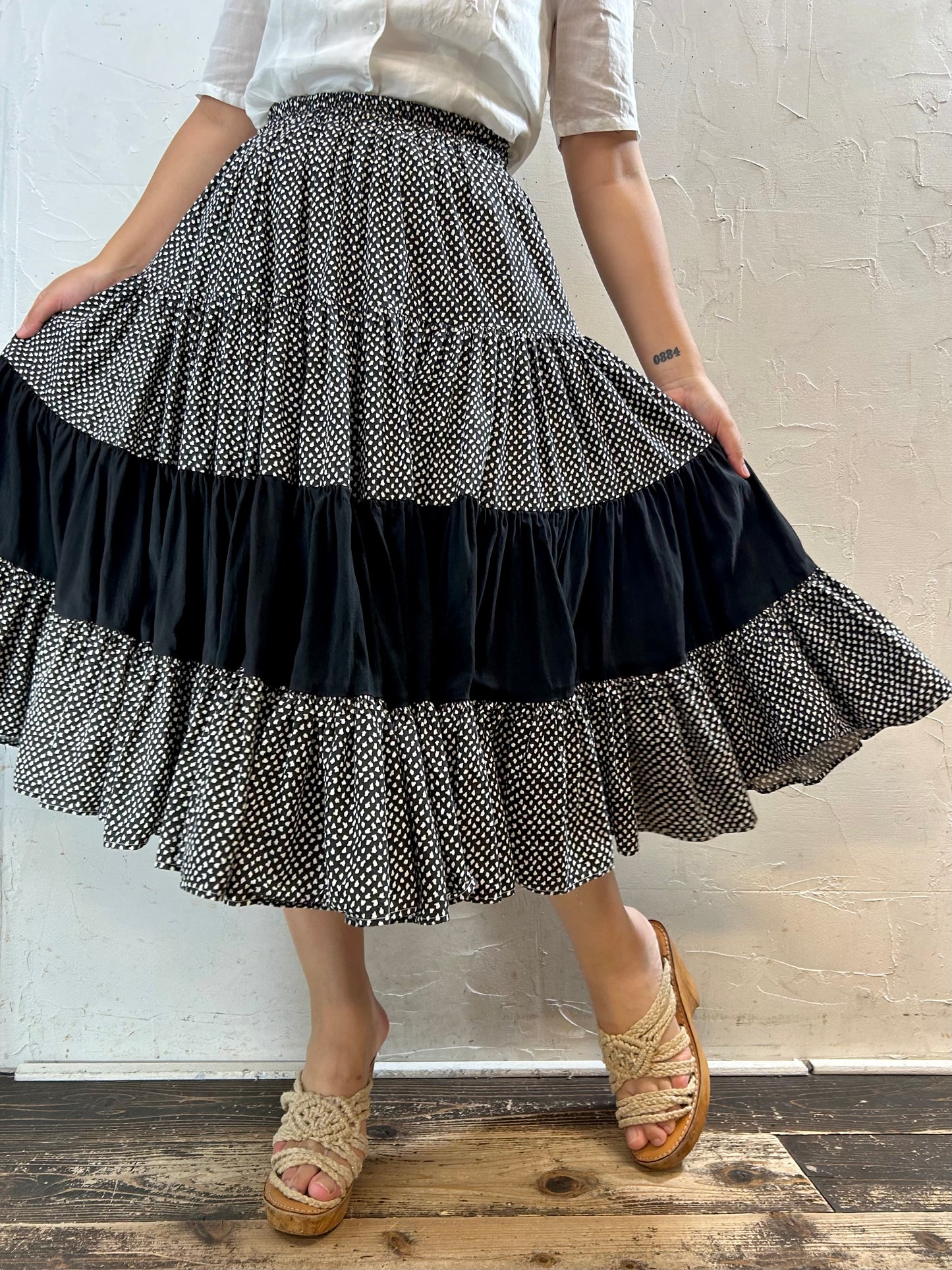 Vintage Tiered Skirt [G27987]