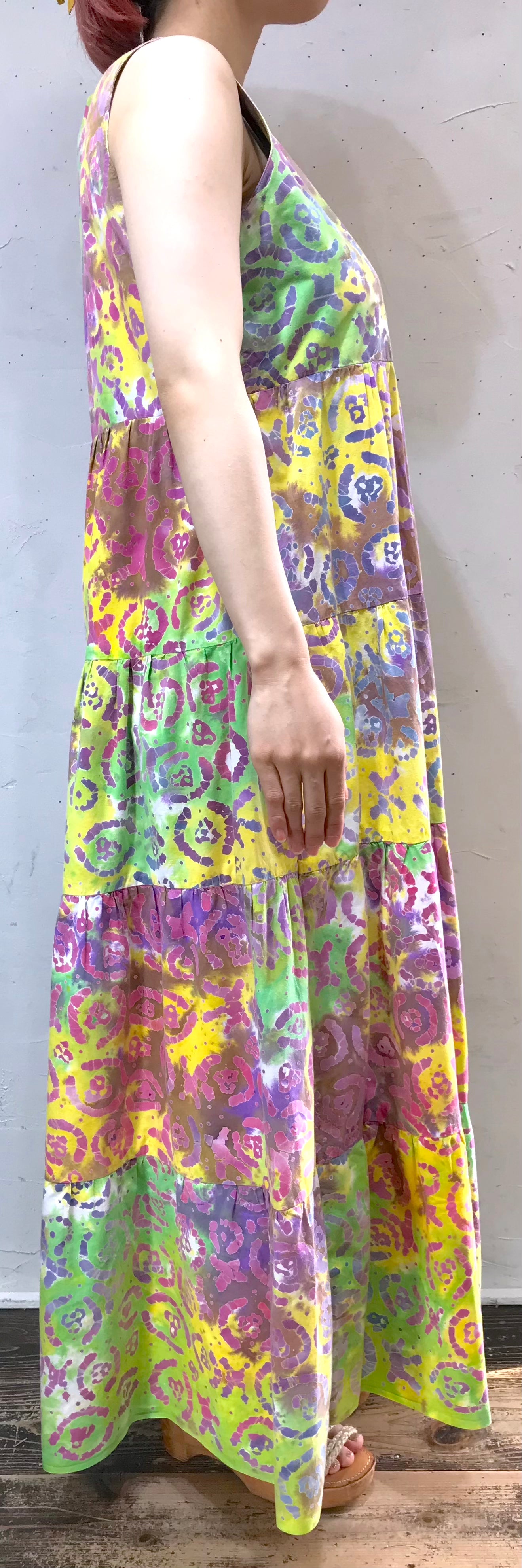 ’70s Vintage Tie Dye Dress [H14055]