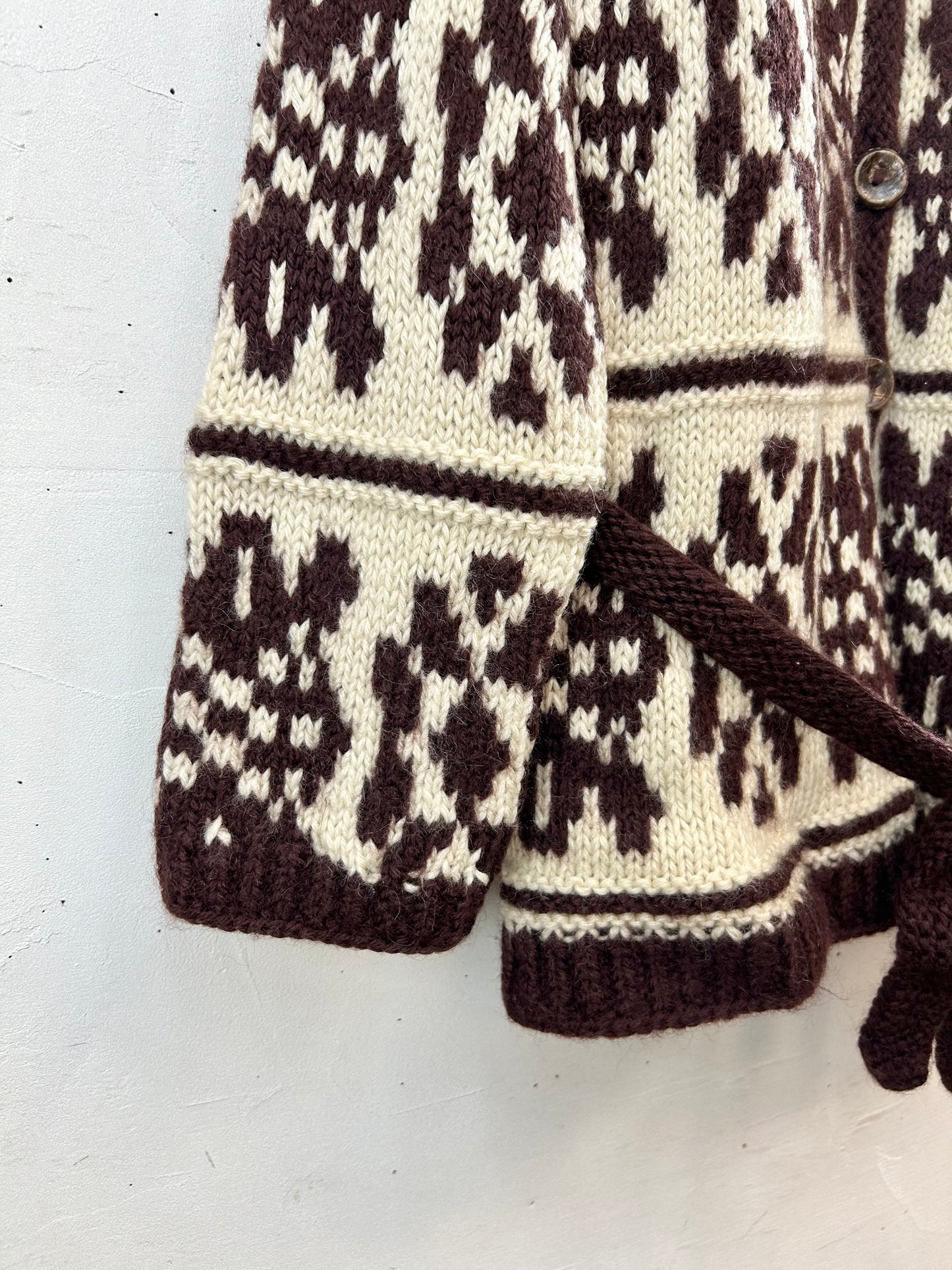 Vintage Cowichan Knit Cardigan [K28798]