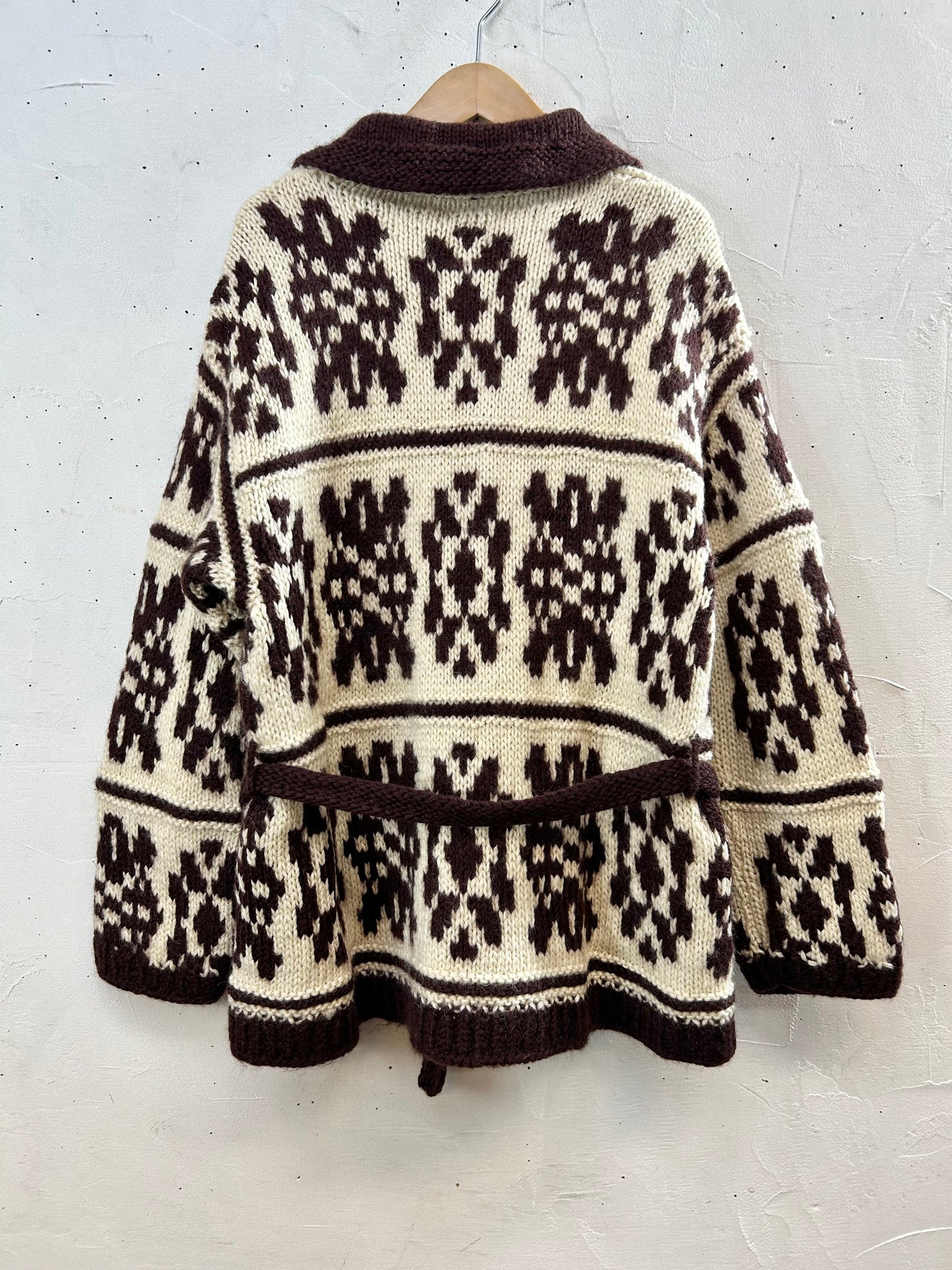 Vintage Cowichan Knit Cardigan [K28798]