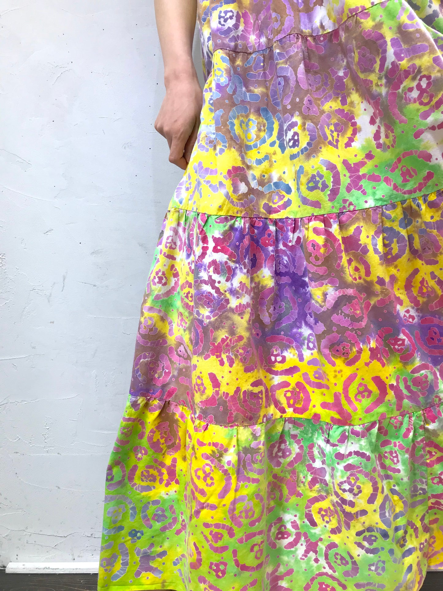 ’70s Vintage Tie Dye Dress [H14055]