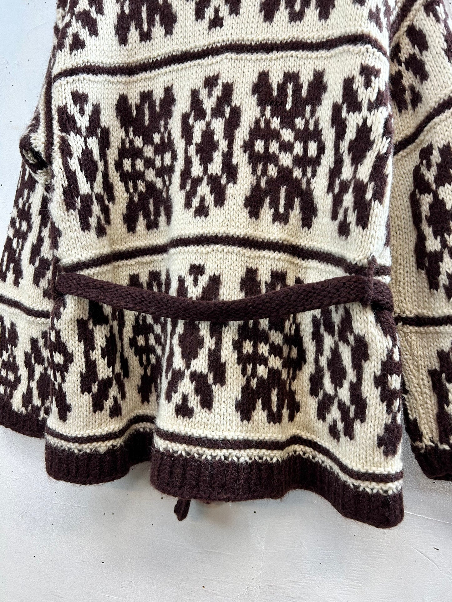 Vintage Cowichan Knit Cardigan [K28798]