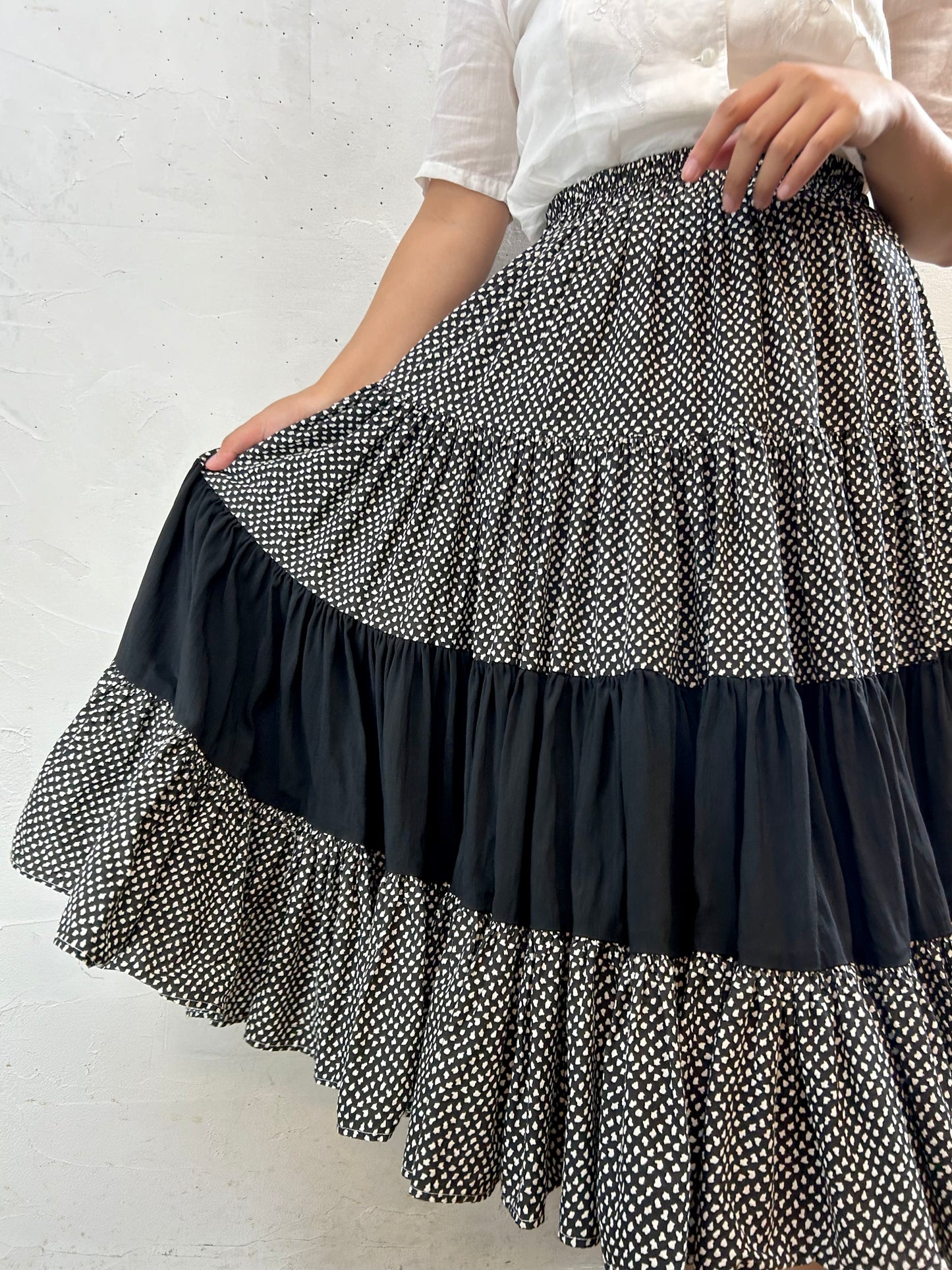 Vintage Tiered Skirt [G27987]