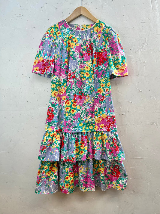 Vintage Tiered Dress 〜LESLIE FAY〜 [E30330]