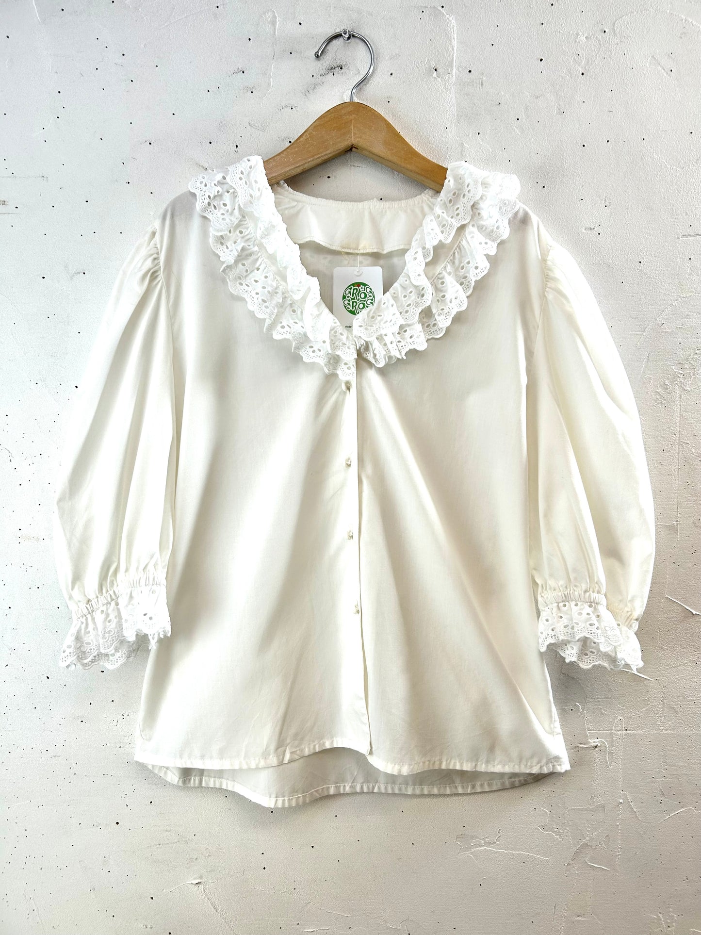 Vintage White Blouse [F30541]