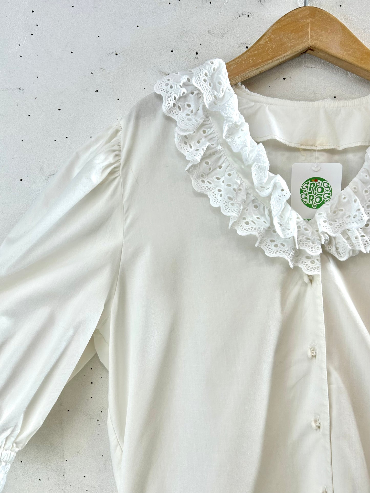 Vintage White Blouse [F30541]