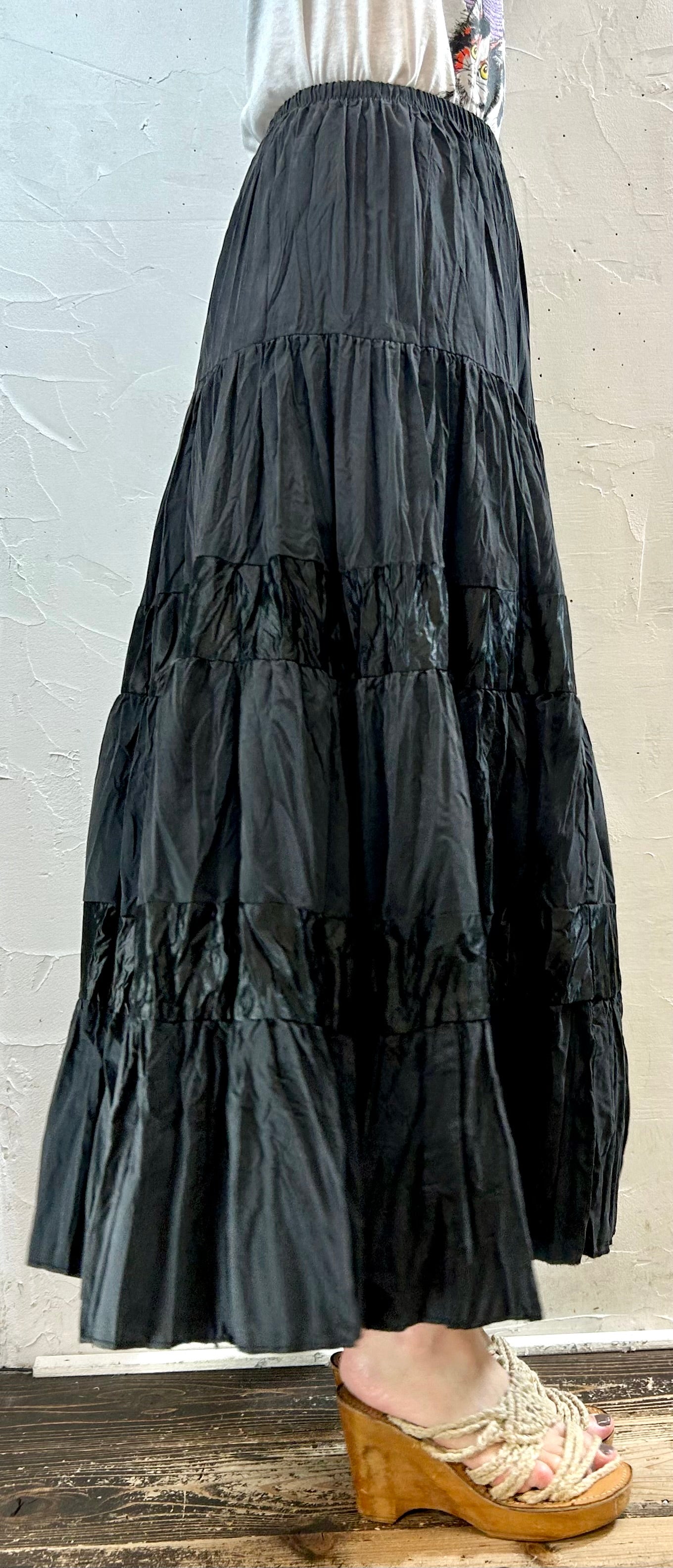 Vintage Tiered Skirt MADE IN FRANCE [F27693]