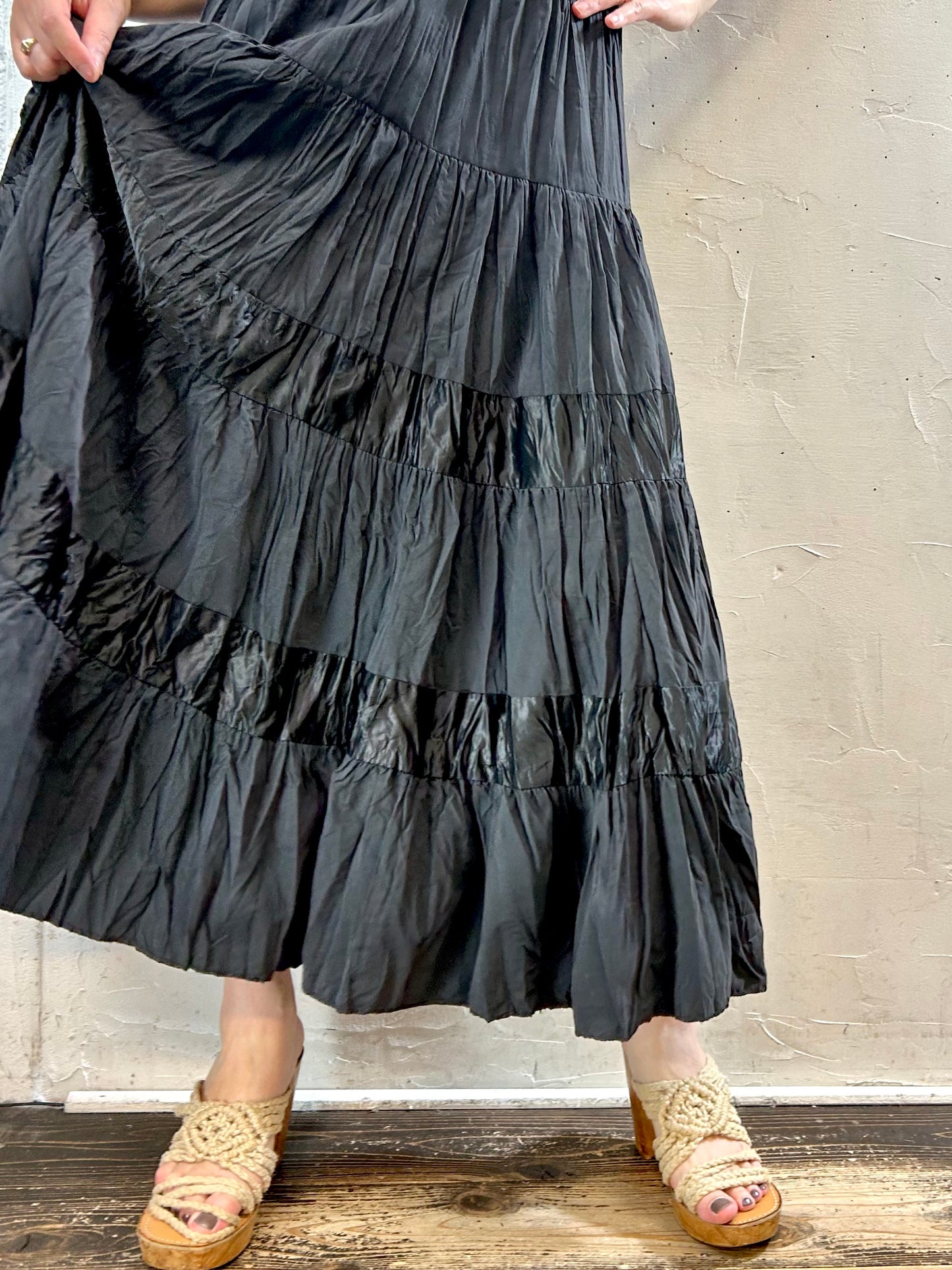 Vintage Tiered Skirt MADE IN FRANCE [F27693]