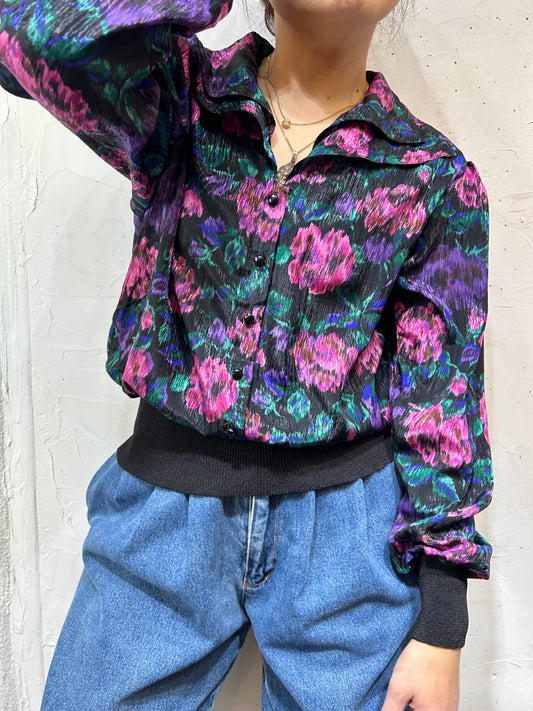 ’80s Vintage Blouse 〜CASTLEBERRY〜 [L25691]