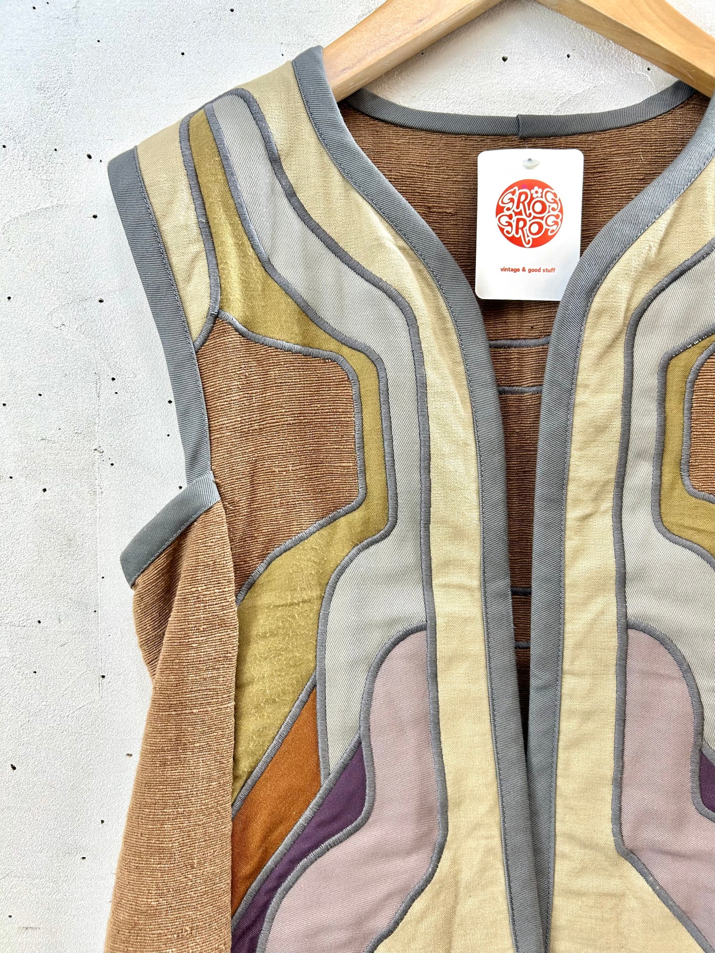 '60s-'70s Vintage Vest [I28358]